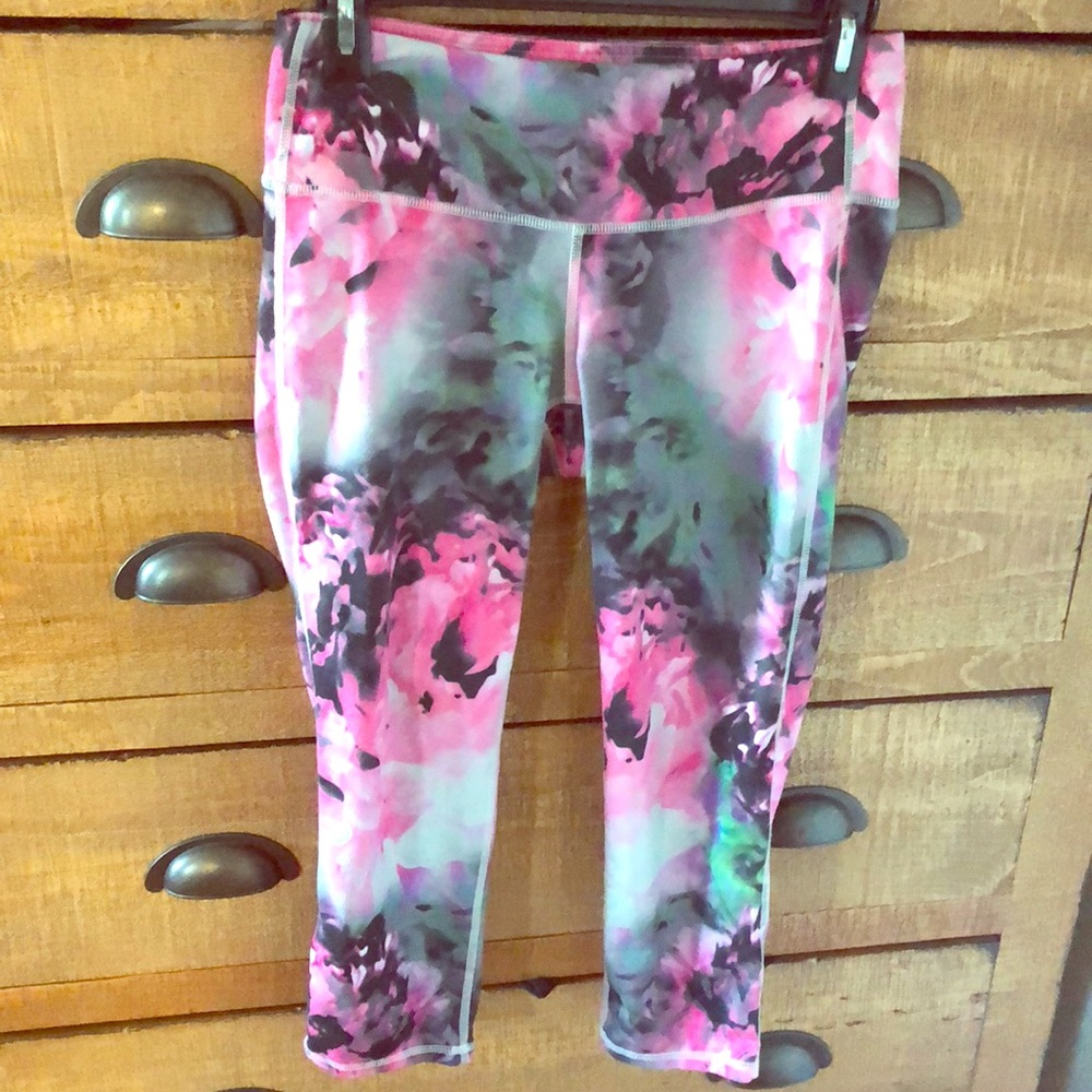 Athleta floral print leggings size small